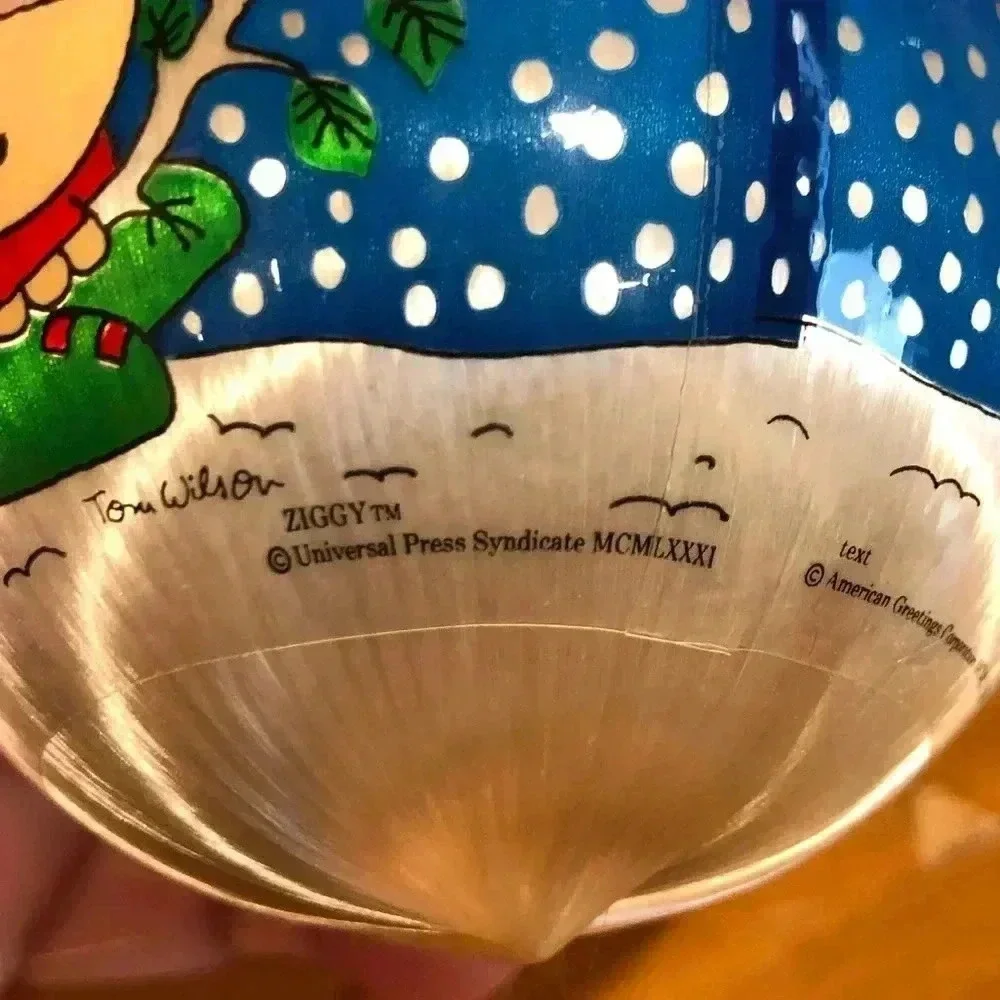 Ziggy 1983 Satin Ball Christmas Ornament